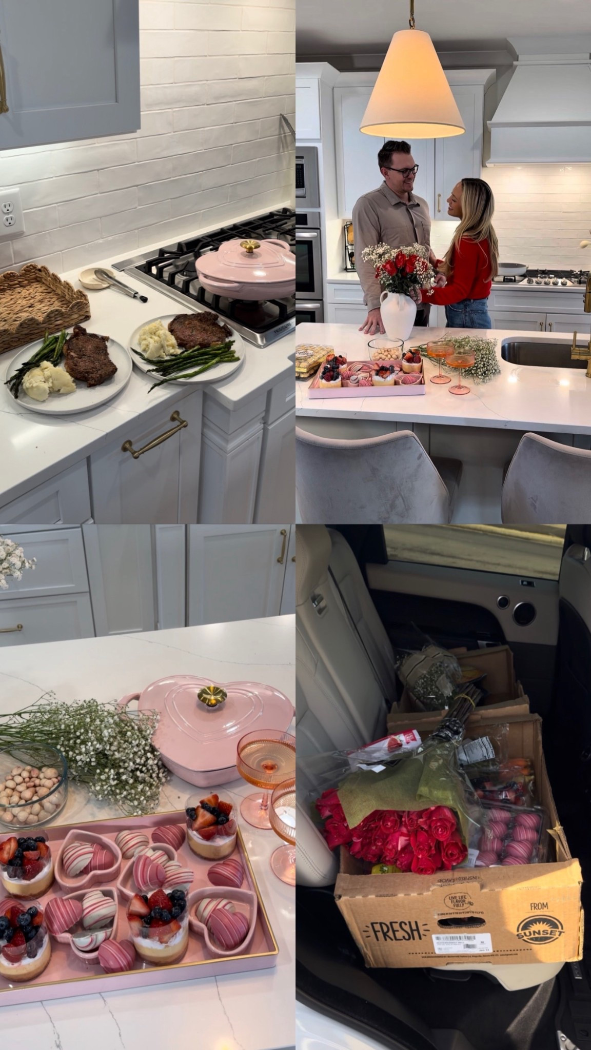 Valentine’s Day date night at home 💐 everything is from sam’s club or amazon! I especially love the heart shaped dish - under $50!

#LTKSeasonal #LTKValentine #LTKHome