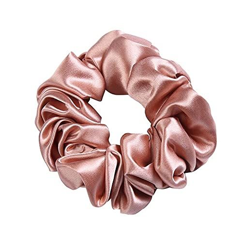 MTSNOO Silk Scrunchies for Hair Sleep 100% Pure 22 Momme Mulberry Silk Scrunchies for Curly Hair ... | Amazon (US)