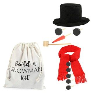 Build Your Own Snowman Making Kit for Kids with Bag, Hat, Scarf, Nose, Pipe, Eyes, Buttons for Ou... | Michaels Stores