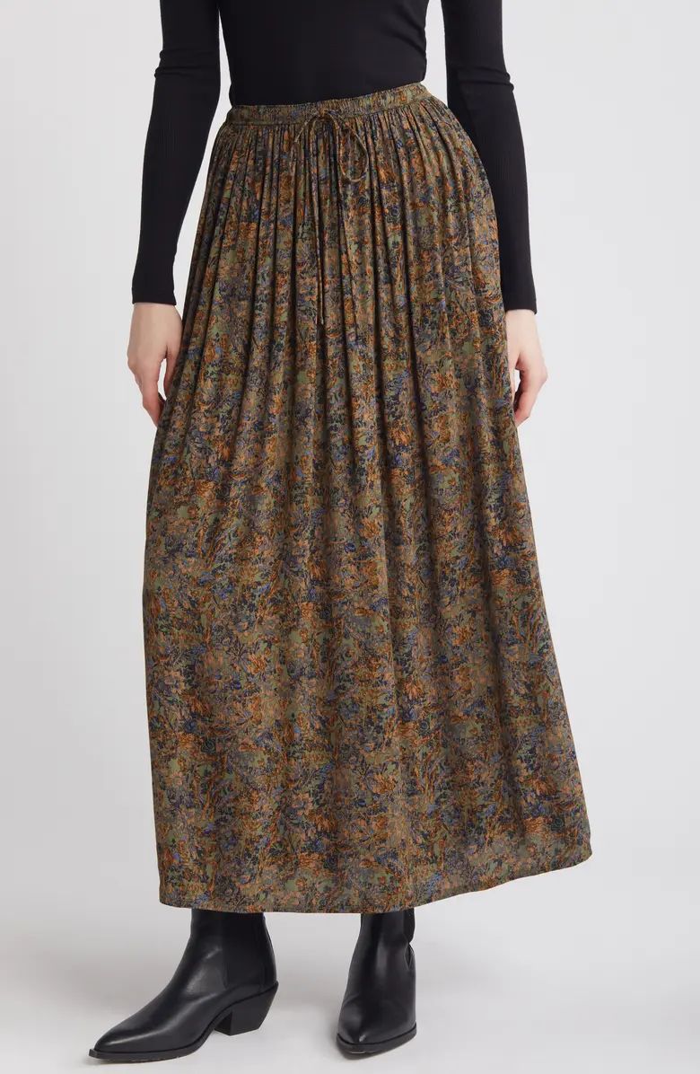 Treasure & Bond Drawstring Maxi Skirt | Nordstrom | Nordstrom