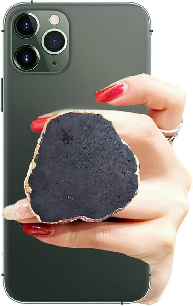 KAKAWIN Crystal Phone Grip & Stands Phone Holder for Smart Phones and Tablets (Pure Black) | Amazon (US)