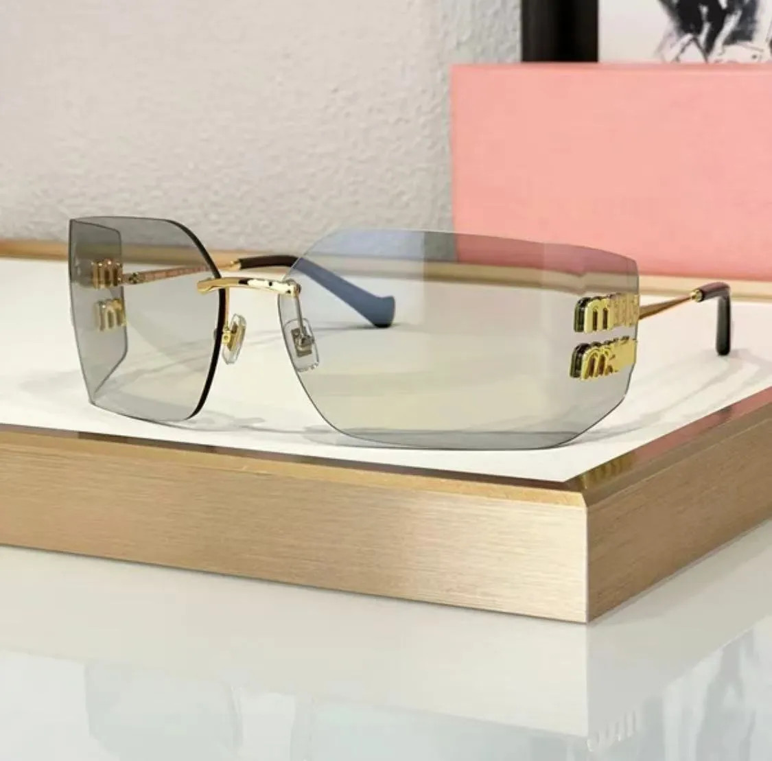 MuiMiu designer Fashion sunglasses For Women Classic Italian designer square frame glasses high q... | DHGate