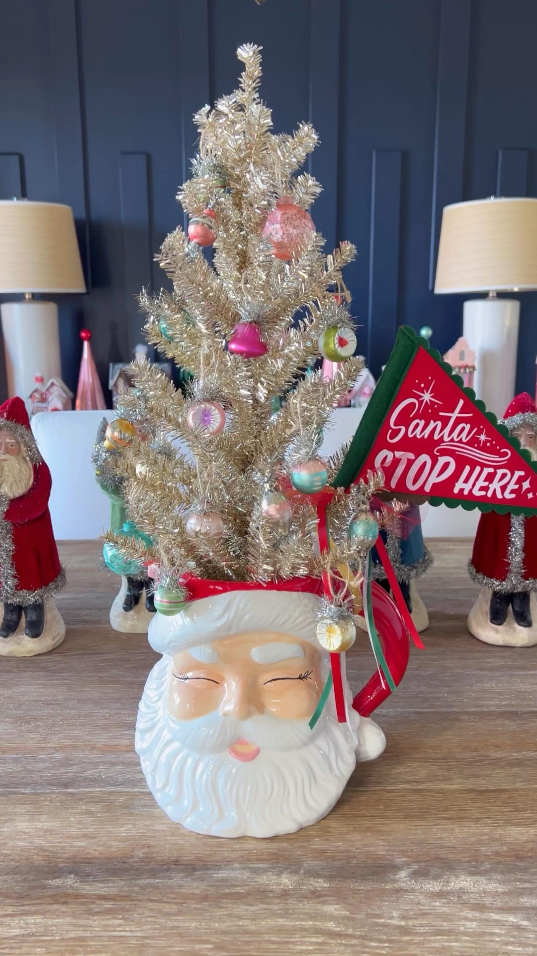 Amazon Christmas decor, Santa pitcher, Santa punch bowl, vintage Santa, papa Noel, whimsical Christmas decor, Anthropologie christmas, target christmas decor 

This Amazon Santa pitcher is SO cute! Love to use these Santa pitchers and punch bowls to put trees in like this!🎅🏼🎄 also ordered the pink one!🩷 

#LTKHoliday #LTKSeasonal #LTKHome