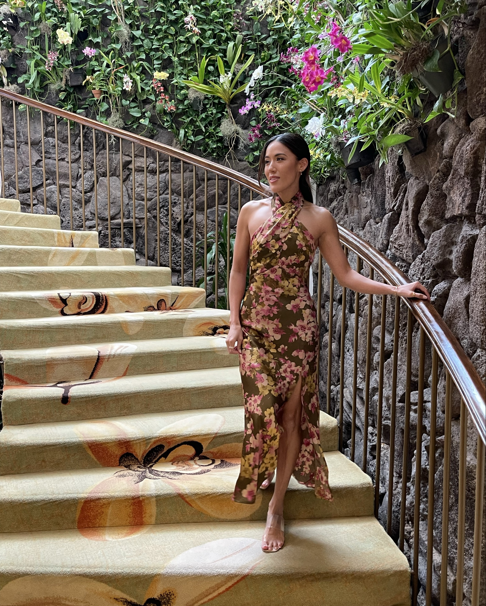ASTR the Label floral print satin dress 💐 perfect for date nights or as a wedding guest outfit ✨

#LTKWedding #LTKStyleTip #LTKU