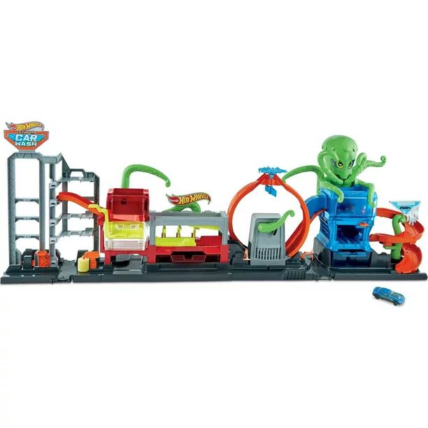 Hot Wheels City Ultimate Octo Car Wash Playset & 1 Color Reveal Toy Car in 1:64 Scale | Walmart (US)