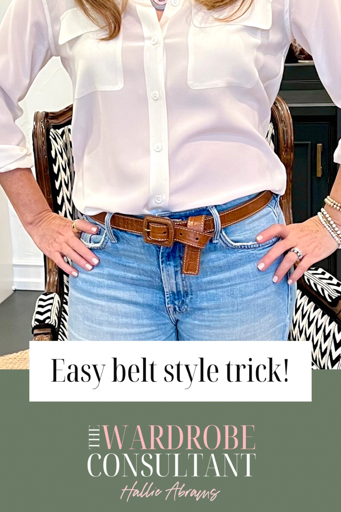 Easy belt style trick! 

#LTKstyletip