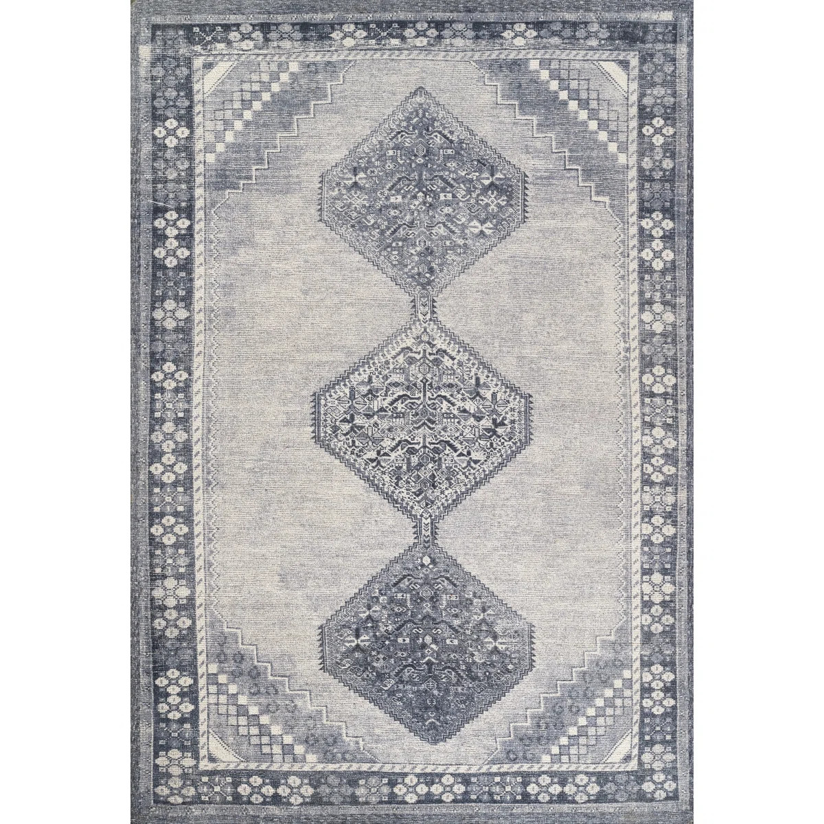 Momeni Luna Traditional Hand Tufted Blue Area Rug | Wayfair | Wayfair North America