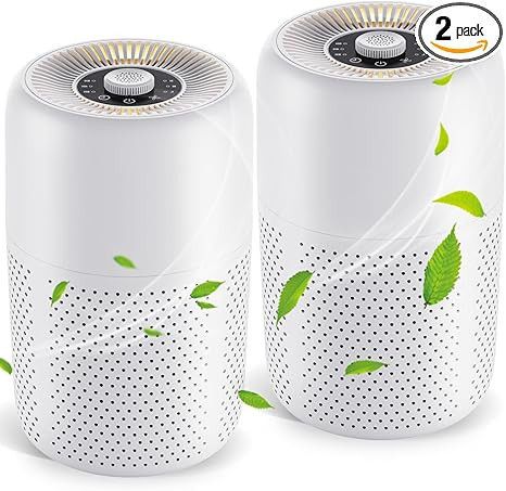 2 Pack TPLMB Air Purifiers for Bedroom H13 HEPA Filter,Fragrance for Better Sleep,Small Air Purif... | Amazon (US)