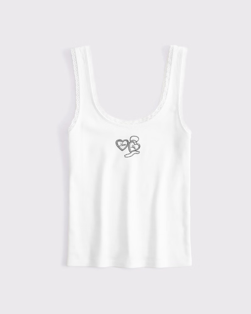 Locket Graphic Scoopneck Tank | Abercrombie & Fitch (US)