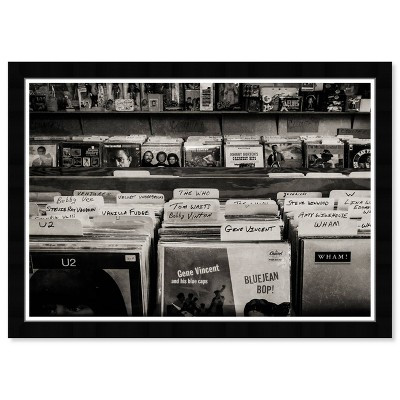 19" x 13" Music Enthusiast and Dance Framed Wall Art Black/White - Hatcher and Ethan | Target