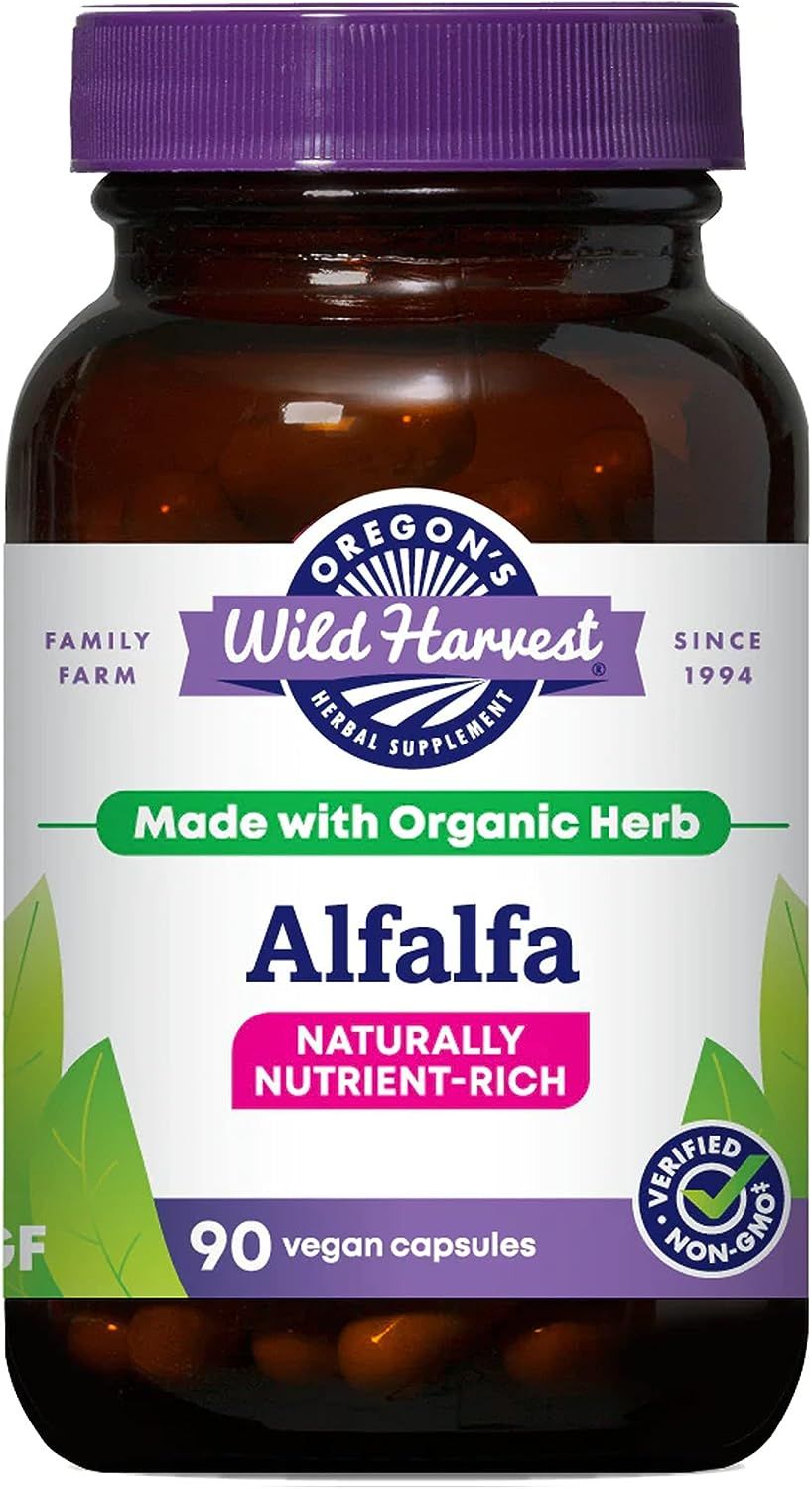 Oregon's Wild Harvest Non-GMO Alfalfa Capsules Organic Herbal Supplements, 90 Count | Amazon (US)