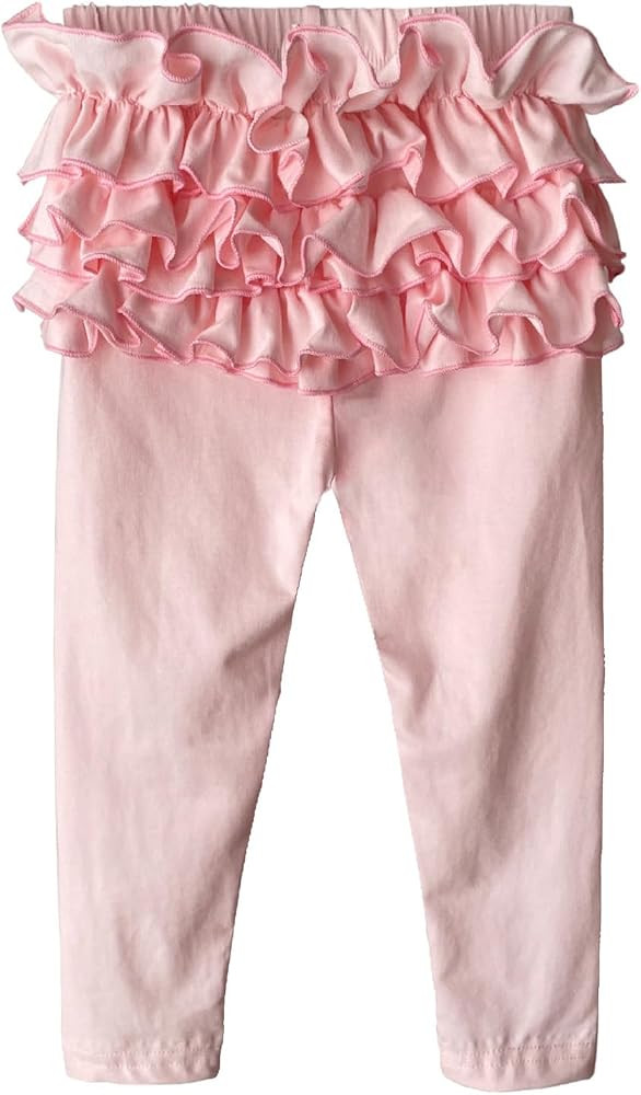 HOOLCHEAN Baby Toddler and Little Girls Ruffles Buttocks Leggings Solid Color Pants | Amazon (US)