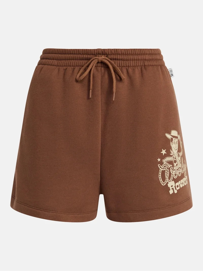 Toy Story Women's Woody's Roundup Graphic Fleece Shorts, Sizes XXS-XXL | Walmart (US)