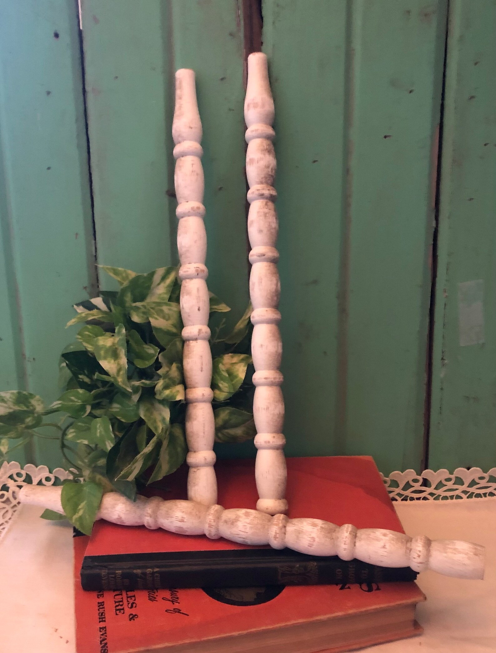 SP-4 THREE White Vintage Spindles - Etsy | Etsy (US)