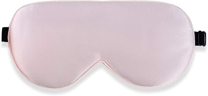 Alaska Bear Natural Silk Sleep Eye Mask Pink, Back Black for Blackout | Amazon (US)