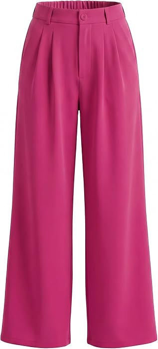 GRAPENT Wide Leg Pants for Women Work Business Casual High Waisted Dressy Pants Flowy Trousers Of... | Amazon (US)