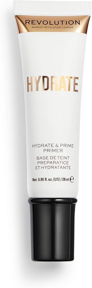 Makeup Revolution Hydrate Primer, Water-Based Primer with Vitamin E & Hyaluronic Acid, Lightweigh... | Amazon (US)