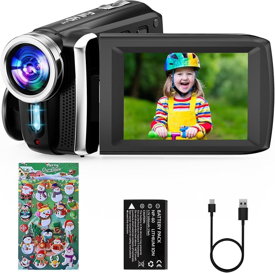 Video Camera Camcorder HD 2.7K 36MP Kids Camcorder Vlogging Camera for YouTube TikTok Digital Vid... | Amazon (US)