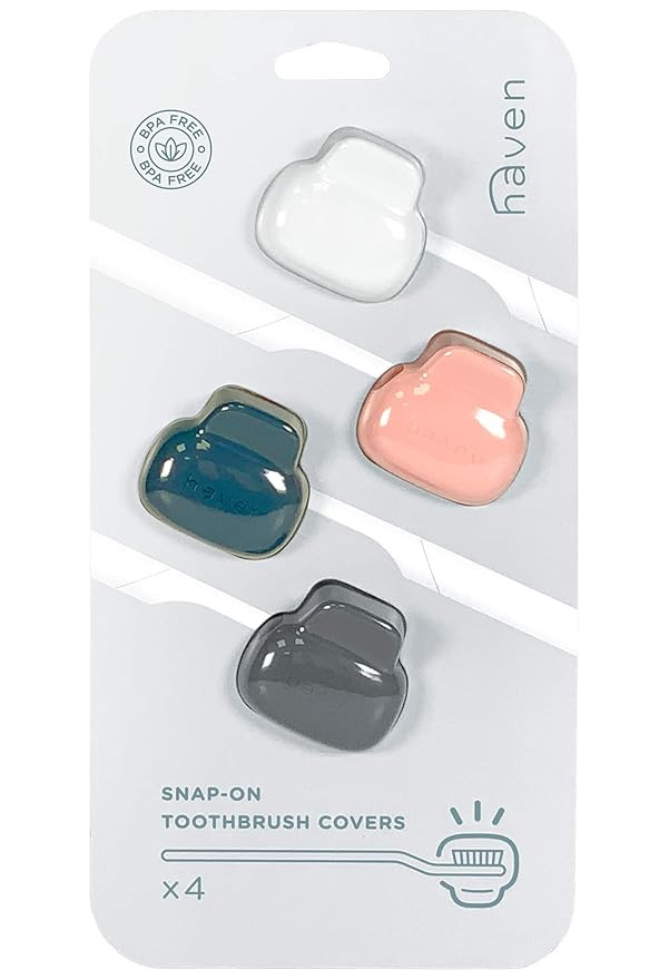 Haven Toothbrush Cover - Fits Electronic and Manual Toothbrushes - Toothbrush Case Holder for Tra... | Amazon (US)