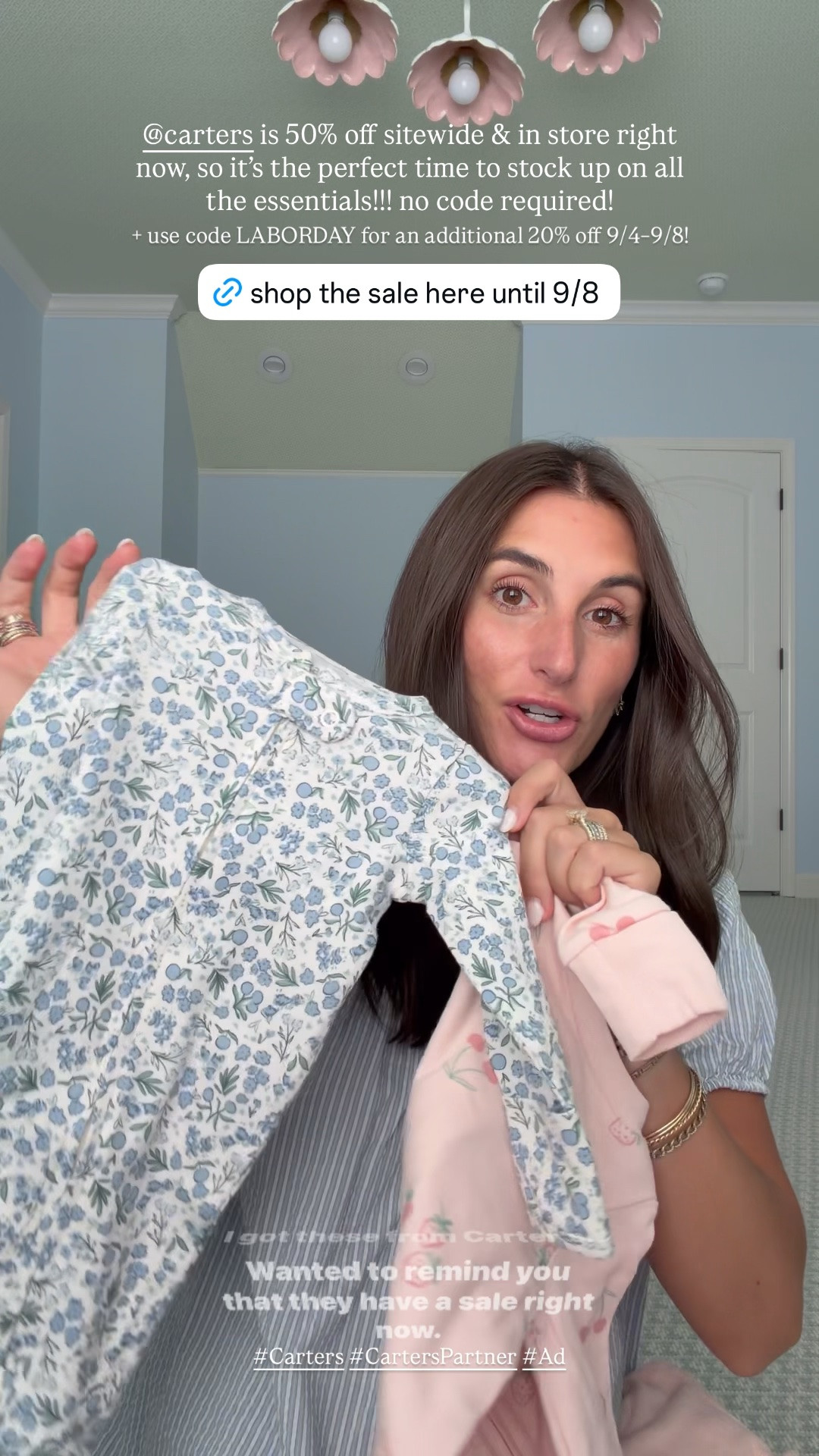we always stock up on our favorite baby & toddler essentials @carters, and now is the best time to shop! 🤍 their Labor Day Sale is here with 50% off everything- online & in stores until 9/8! no code required! if you've been needing to grab the next size up, pajamas, everyday basics, or back-to-school outfits, now's the time 👏🏻

+ use code LABORDAY for an additional 20% off 9/4-9/8!

#Carters #CartersPartner #Ad