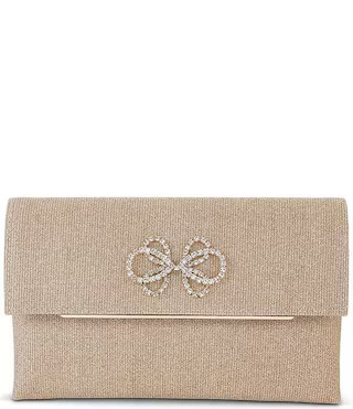 Badgley Mischka Alicia Rhinestoned Bow Envelope Clutch | Dillard's | Dillard's