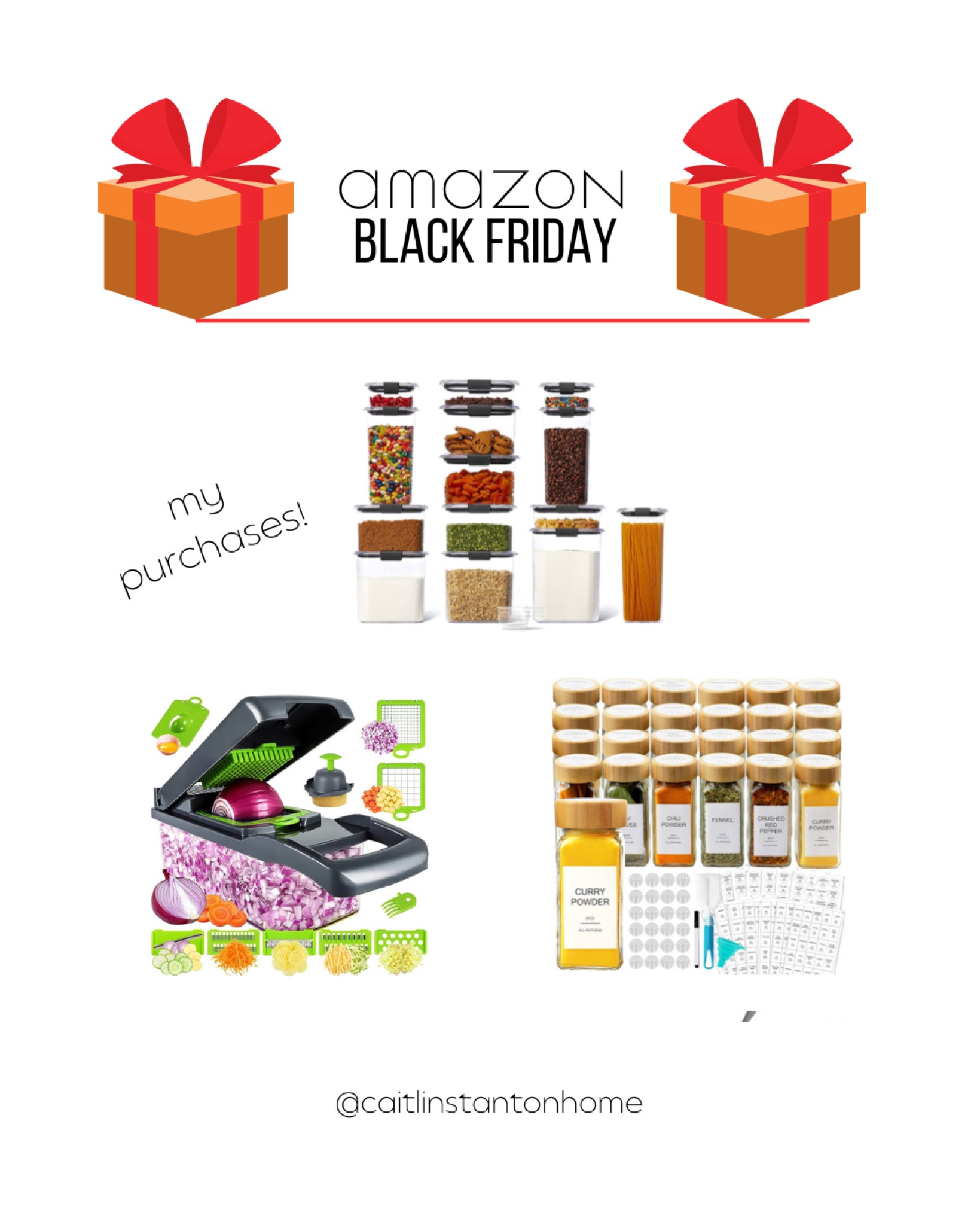 Amazon Black Friday deals, vegetable chopper, storage containers, spice jar

#LTKsalealert #LTKCyberWeek