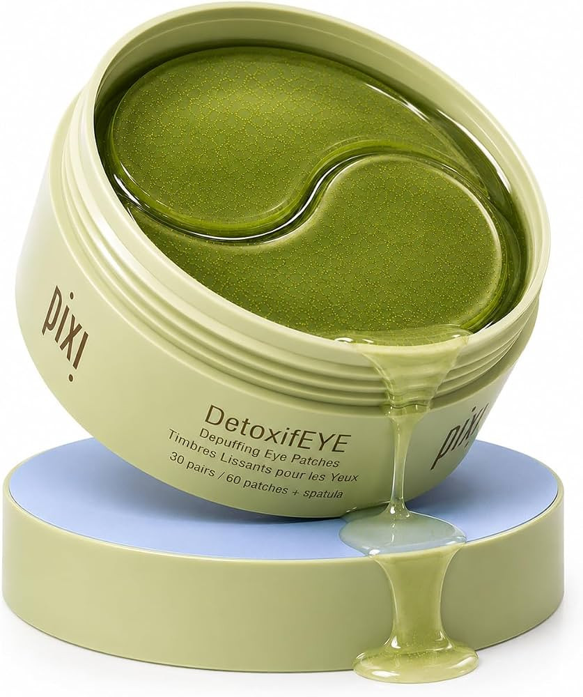 Pixi DetoxifEYE Depuffing Hydrogel Eye Patches with Cucumber, Hyaluronic Acid & Caffeine for Puff... | Amazon (US)