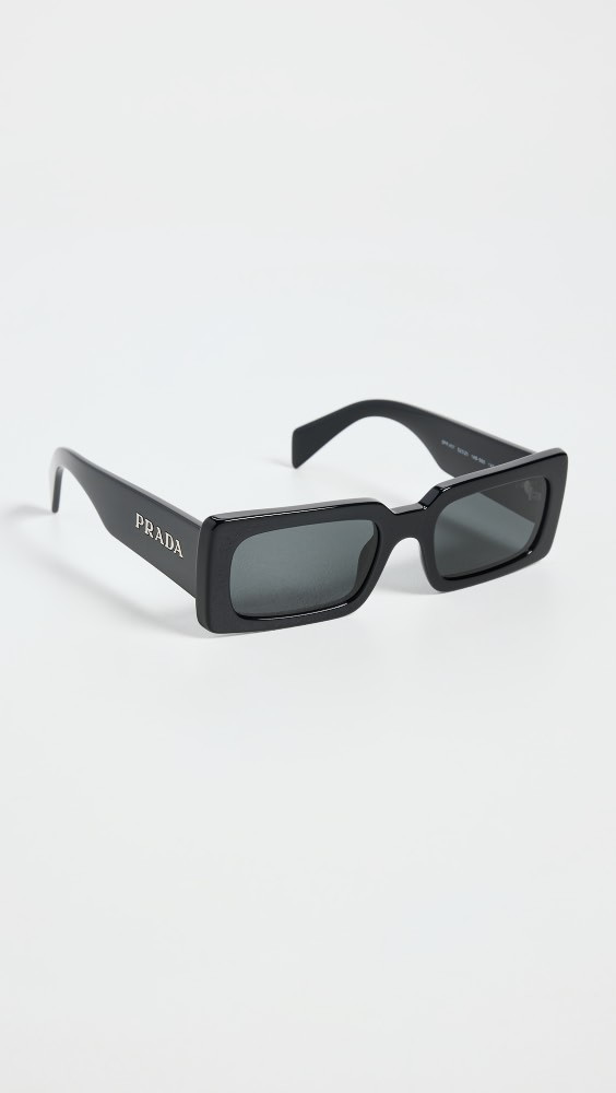 Prada Rectangular Acetate Sunglasses | Shopbop | Shopbop