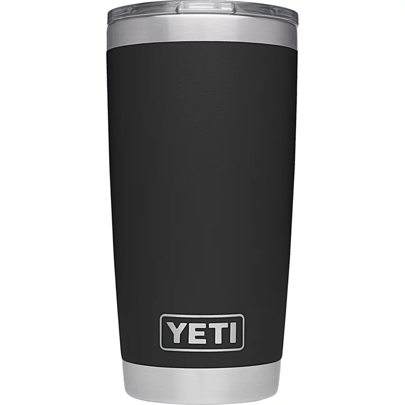 YETI DuraCoat Rambler 20 oz Tumbler Black - Thermos/Cups &koozies at Academy Sports | Academy Sports + Outdoors