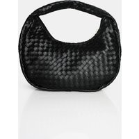 The Capsian Black Woven Pu Grab Bag | Public Desire (US & CA)