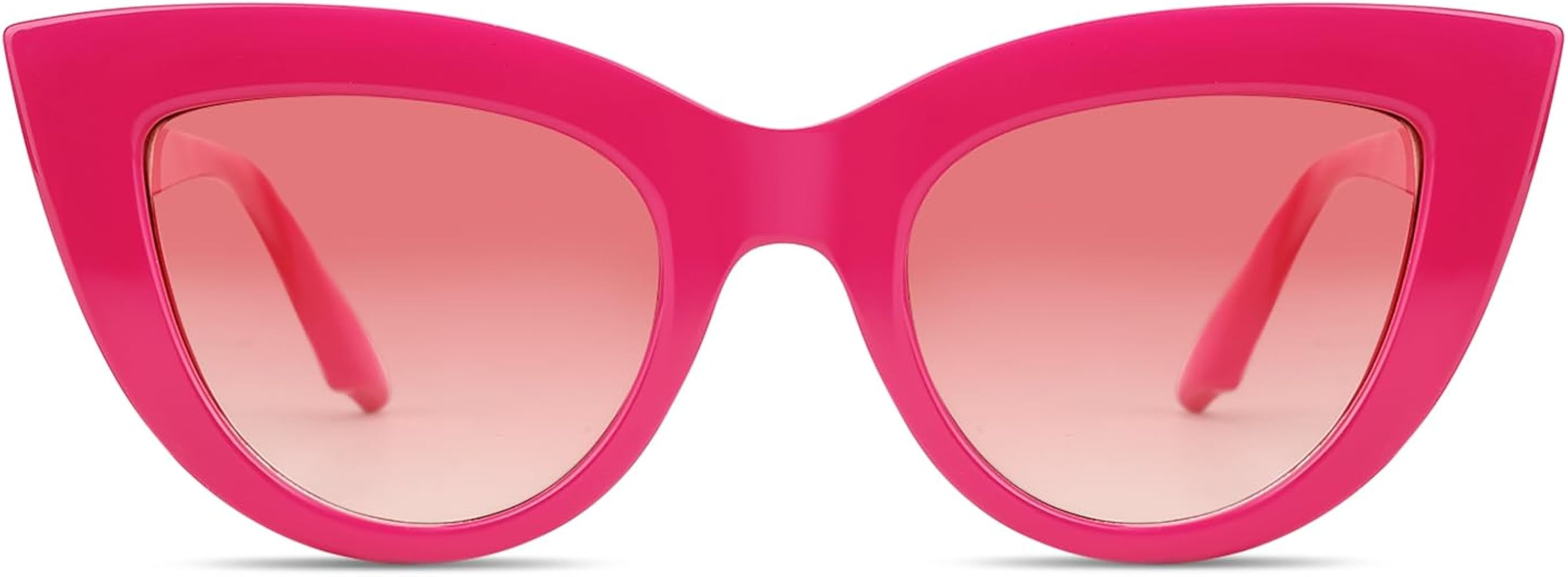 Freckles Mark Vintage Retro Cateye Sunglasses for Women Bold Colorful Cat Eye UV400 Protection | Amazon (US)