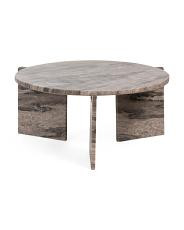 32x15 Marble 3 Leg Coffee Table | TJ Maxx