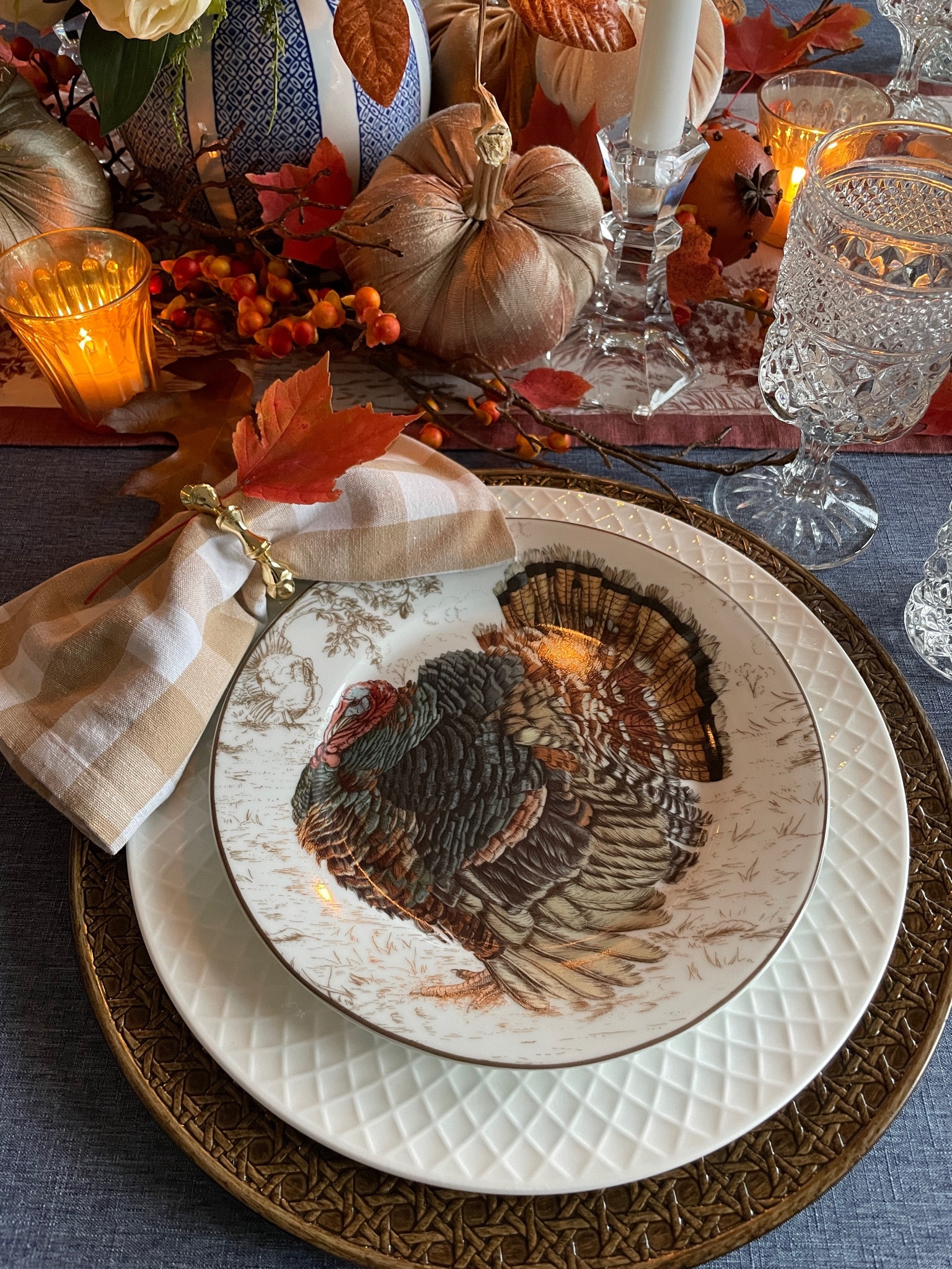 My Thanksgiving Table Setting 

#LTKSeasonal #LTKHoliday #LTKhome