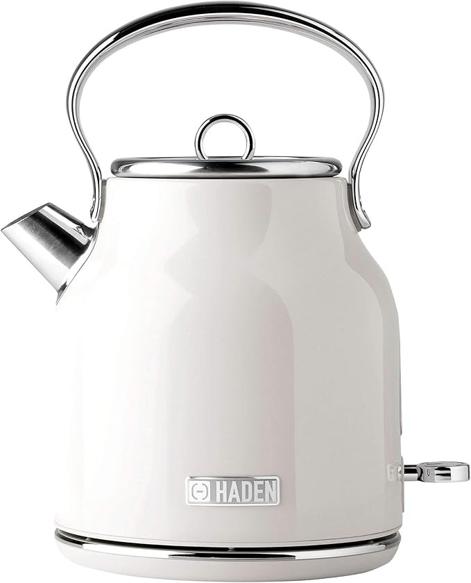 Haden Heritage 1.7 Liter Stainless Steel Electric Kettle, Hot Water Kettle with 360-Degree Base a... | Amazon (US)