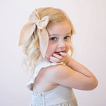 Niceye Pack of 15 Fable Girls Hair Bows Cotton Linen Alligator Hair Clips or Little Girls Toddler... | Amazon (US)