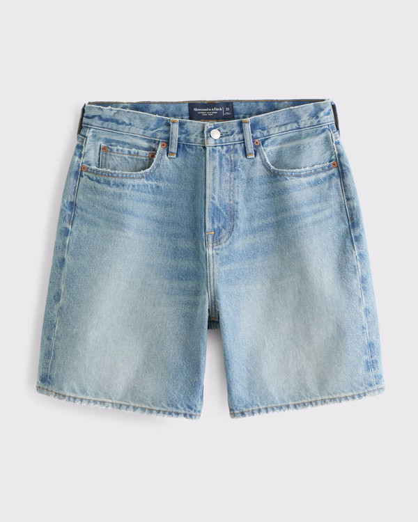 Men's Loose Denim Short | Men's Bottoms | Abercrombie.com | Abercrombie & Fitch (US)