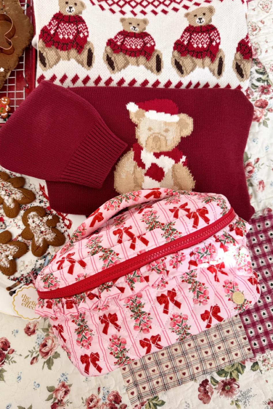 Cute, cozy, and totally organized 🧸✨ Keep your essentials in style with this teddy bear patchwork cosmetic bag!

#LTKItBag #LTKSeasonal #LTKBeauty