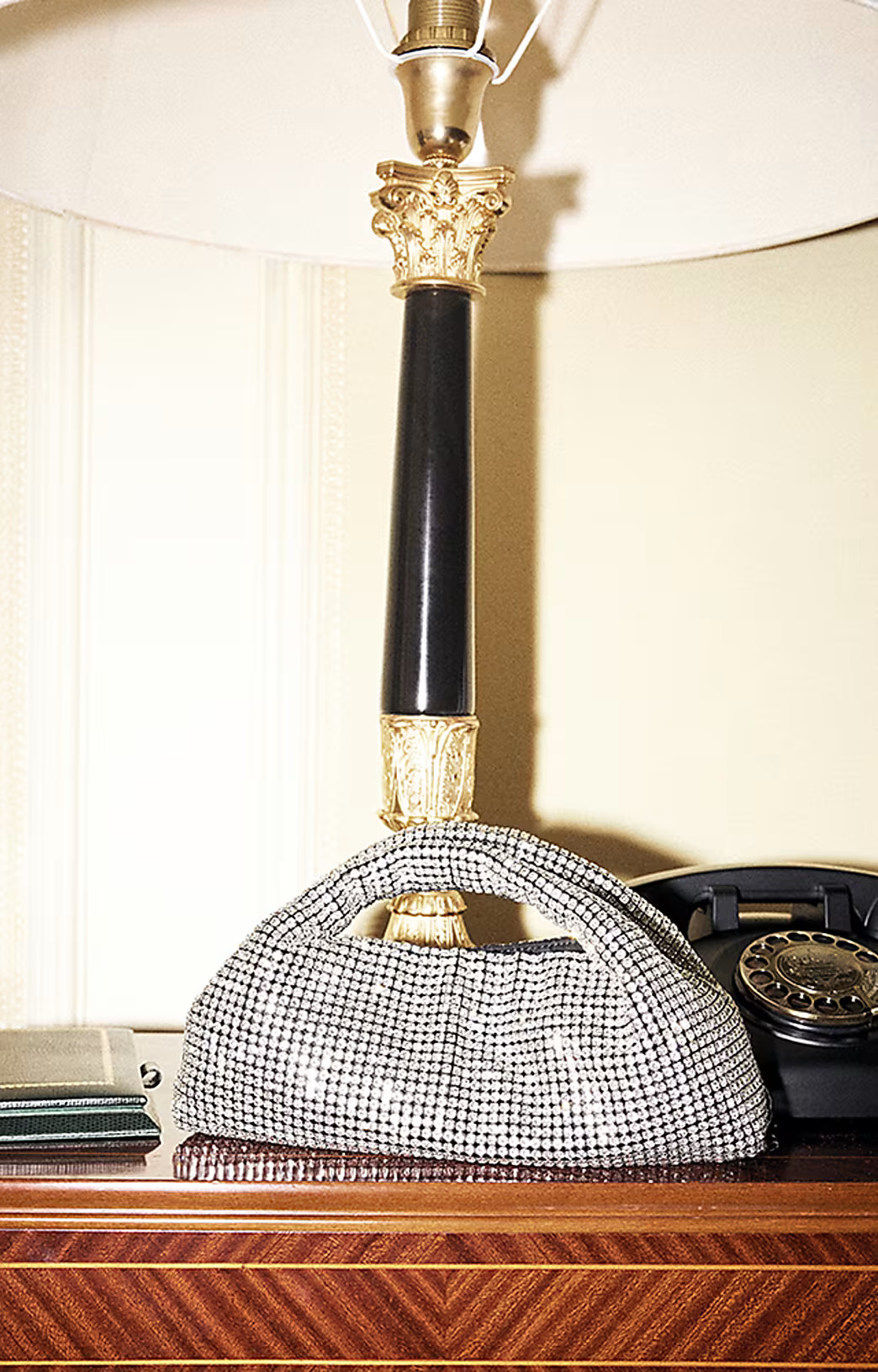 Silver Diamante Scoop Clutch Bag | River Island (UK & IE)