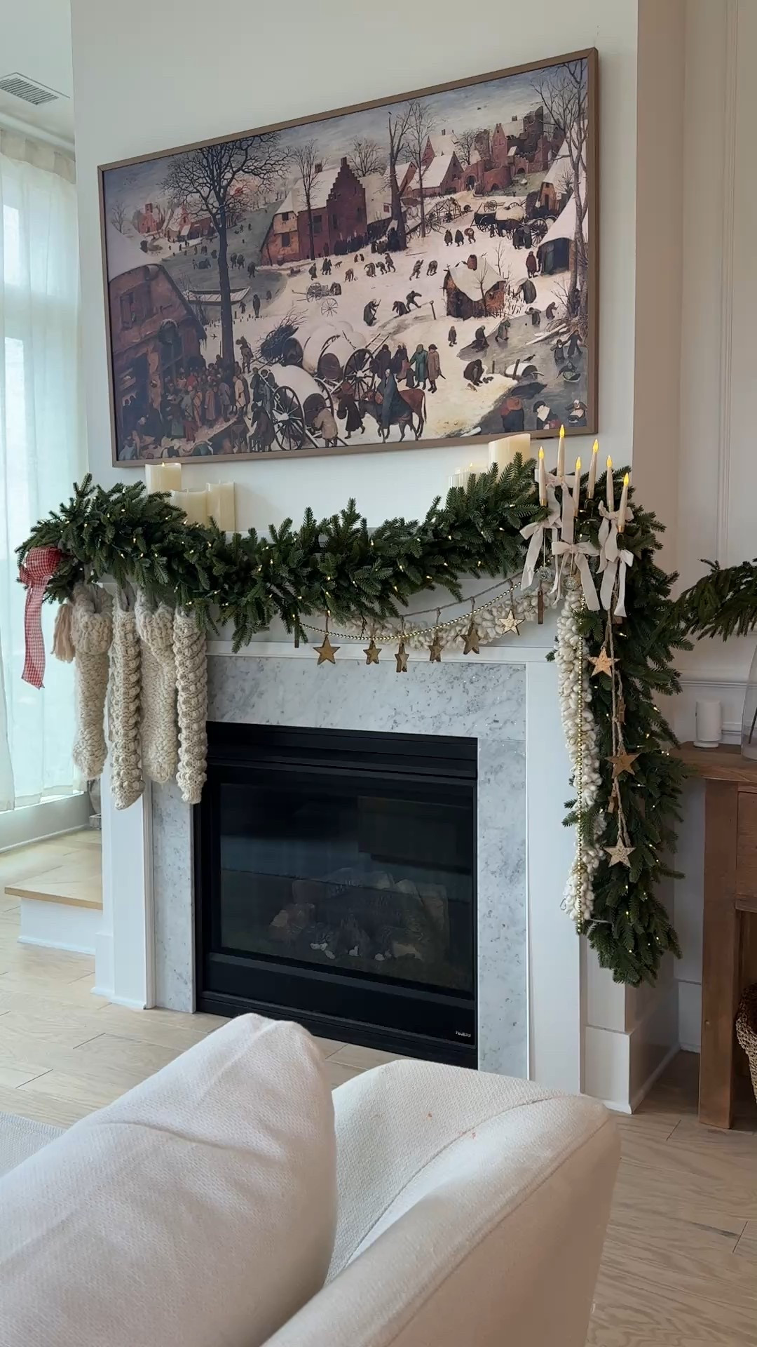 Christmas mantel reveal!! LOVE everything about it 🥹 

#LTKSeasonal #LTKGiftGuide #LTKHoliday