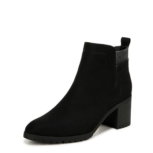 LifeStride Womens Maggie Ankle Bootie Black 9.5 W | Amazon (US)