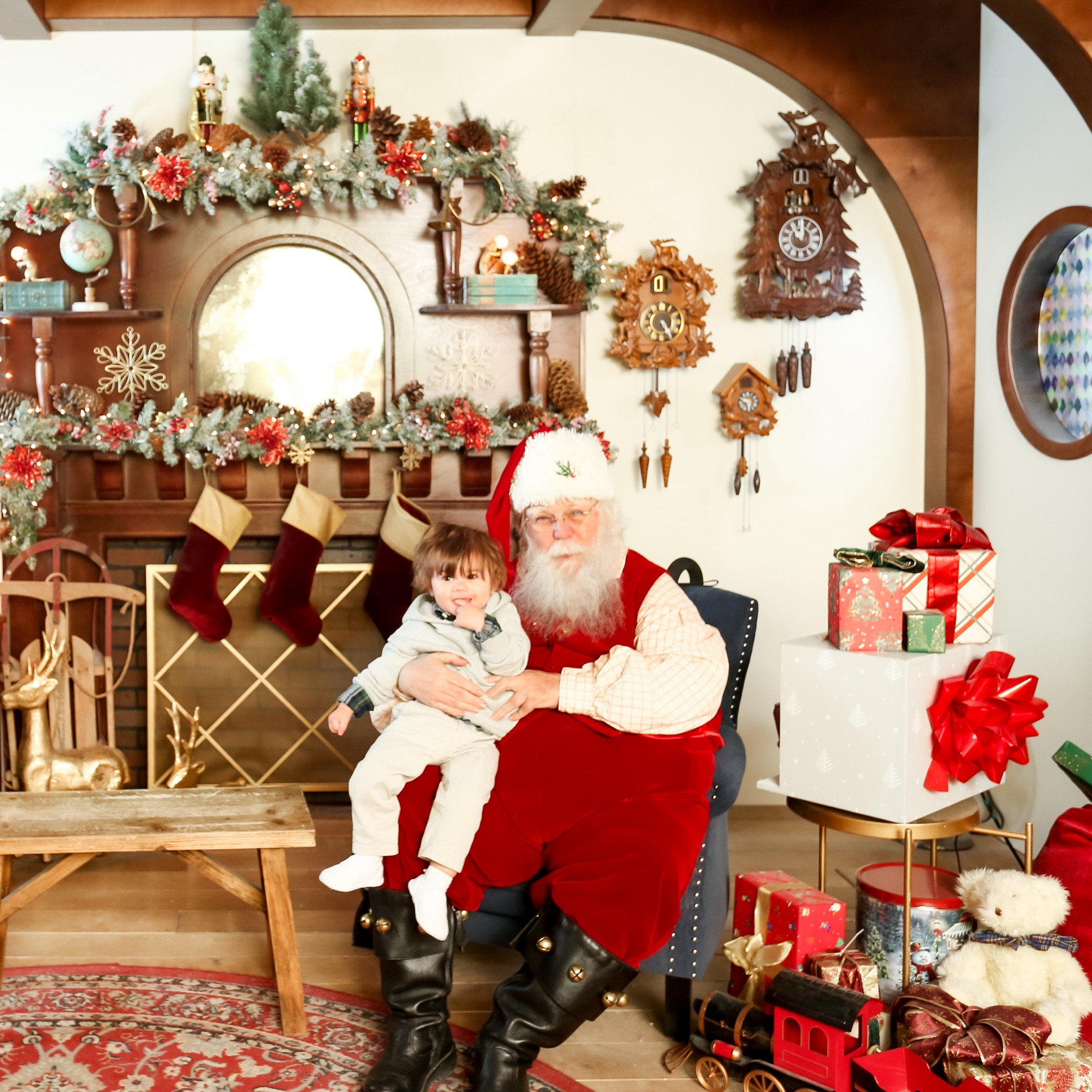 Merry Christmas! 🎄🎅🏼
P had fun visiting Santa and wore a simple neutral outfit from gap. His blue plaid cotton shirt, gray hoodie, and khaki pants made the perfect contrast to Santa’s red suit. 

#LTKkids #LTKHoliday #LTKbaby