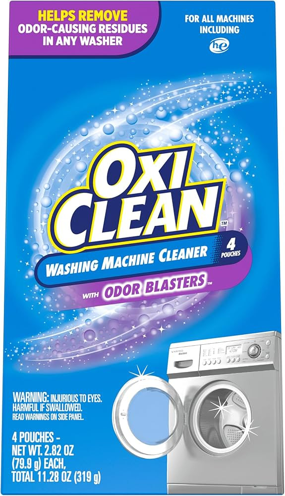 OxiClean Washing Machine Cleaner with Odor Blasters, 4 Count | Amazon (US)