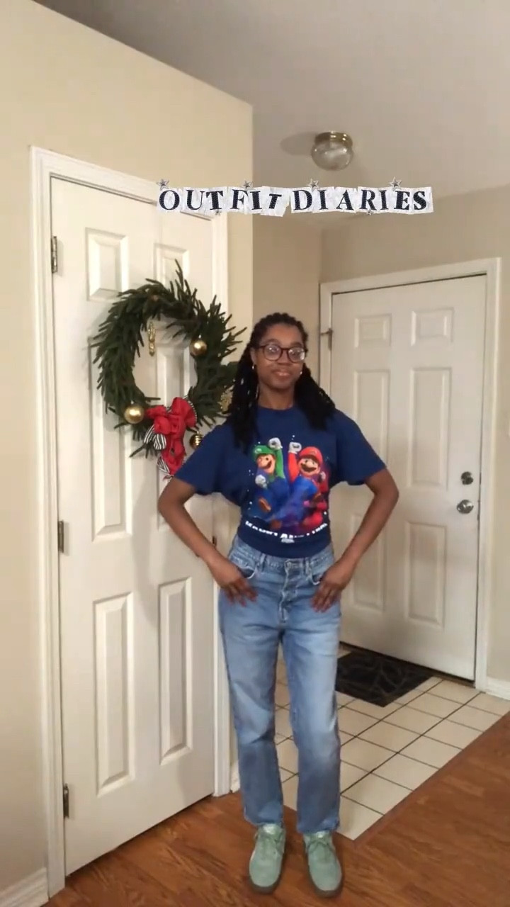 Outfit Diaries: What I wore yesterday to see “The Super Mario Galaxy Movie” 💫🍄🌈

Graphic Tee: The Super Mario Galaxy Movie + Five Below 
Stretch Dad Jeans: Pac Sun + Goodwill
Sneakers: Reebok + TJ Maxx 
Hoop Earrings: Time and Tru + Walmart 

The movie was amazingggg, 10/10!!! Have you seen it yet? 🥹

#LTKootd