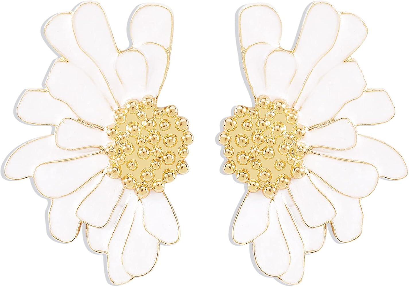 ONLYJUMP 3D Large Flower Earrings for Women Girls Chic Petal Statement Earrings Bohemian Elegant ... | Amazon (US)