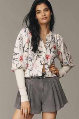 By Anthropologie Lightweight Cotton Cardigan Sweater | Anthropologie (US)