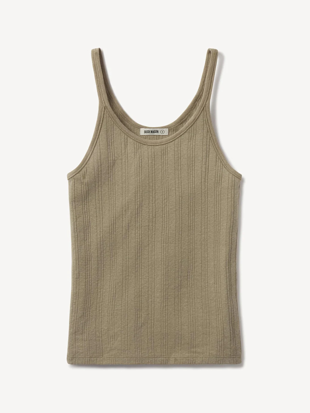 Marsh Fern Heirloom Rib Base Tank - Buck Mason- Modern American Classics | Buck Mason