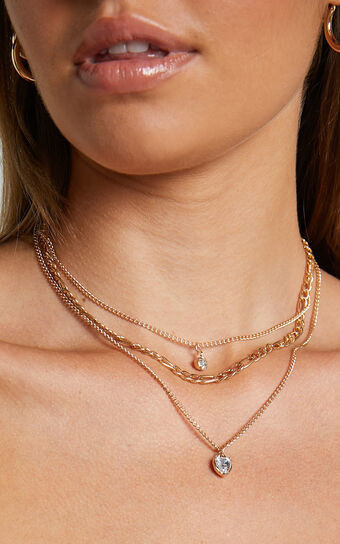 Rhaenys Multipack Necklace in Gold | Showpo (US, UK & Europe)