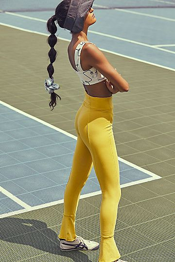 High-Rise Full Length Hot Shot Flutter Leggings | Free People (Global - UK&FR Excluded)
