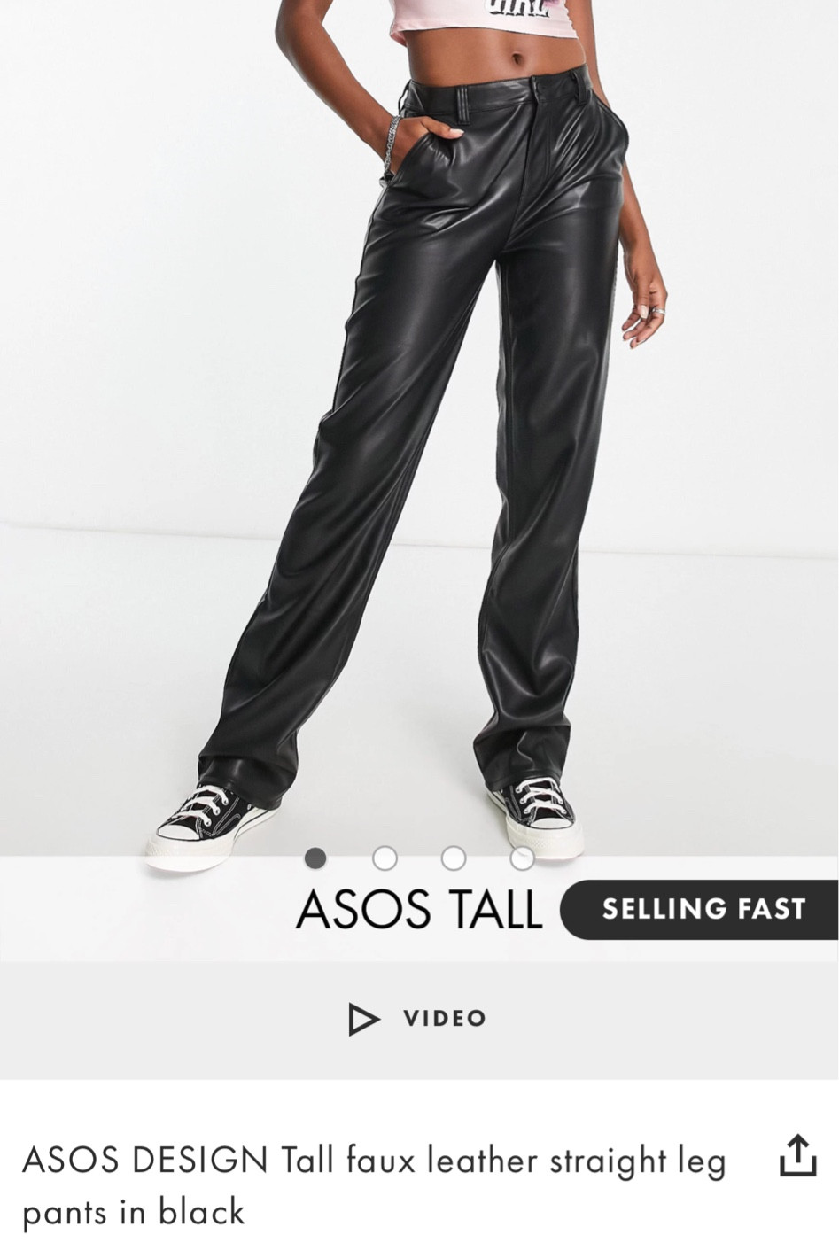 ASOS tall leather pants. Just ordered these and love them. I’m 6’3 and they are long enough which is a huge win!! Also high rise which is always a plus!

Fall
Fall Fashion
Fall style 
Fall outfit inspo
Fall outfits
Fall outfit photo ideas 
Tall fashion
Athleisure 
Leather pants 
Tall pants 
Winter fashion
Black pants
Winter pants
Winter outfit inspo 

#LTKtravel #LTKworkwear #LTKfit #LTKcurves #LTKunder50 #LTKSeasonal #LTKU #LTKhome #LTKunder100 #LTKshoecrush #LTKsalealert #LTKHalloween #LTKHoliday