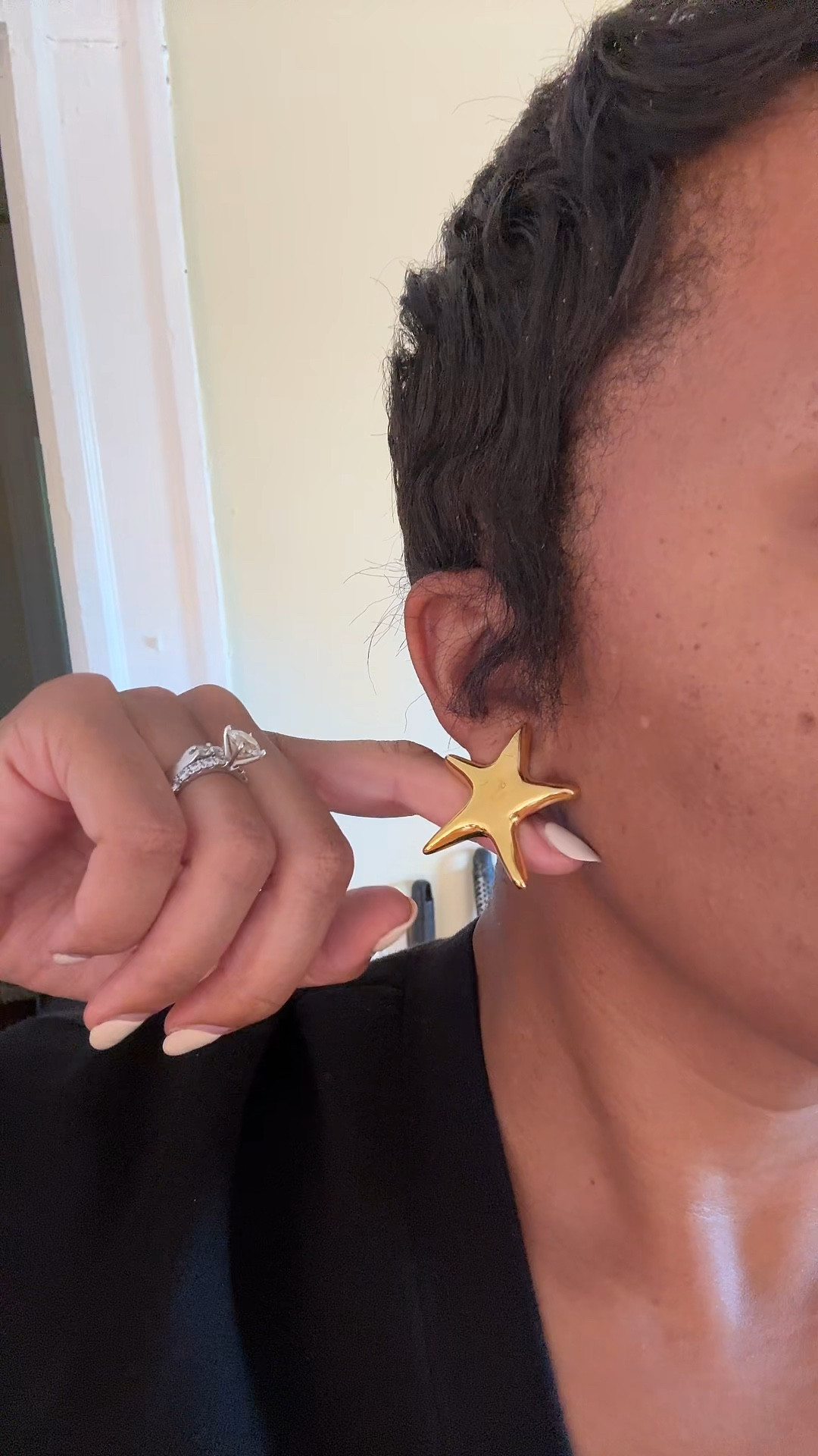 Star shaped gold tone earrings. Light weight and showstopping. Code WSP20 

#LTKStyleTip #LTKVideo